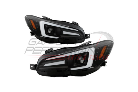 Spyder Apex Led Headlights For Fitted Vehicles Black (15-21 Wrx/Sti)