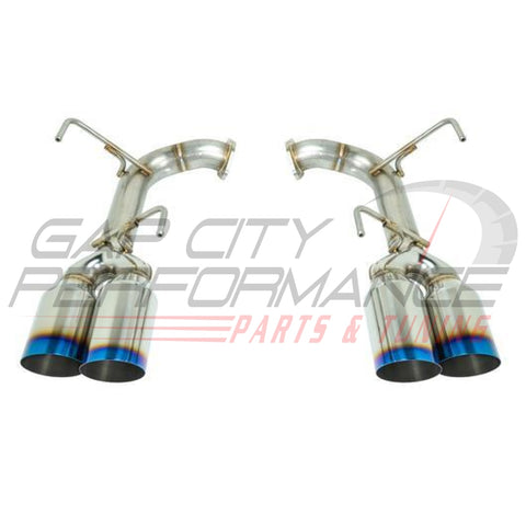 Remark Axle Back Exhaust W/ 4 Inch Single Wall Burnt Tips (2015+ Wrx/sti)