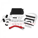 Mishimoto Race Top Mount Intercooler Kit Black (2015+ Wrx) Red Charge Pipe Engine