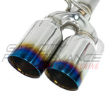 Remark Axle Back Exhaust W/ 4 Inch Single Wall Burnt Tips (2015+ Wrx/sti)