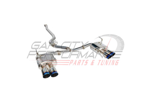 Remark 4 Inch Quad Exit Catback Resonated Exhaust System (2015+ Wrx/sti)