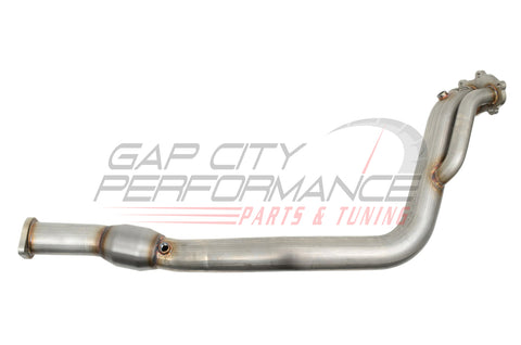 Grimmspeed Catted Downpipe (08-14 Wrx & 2008+ Sti) Brushed Stainless Steel Exhaust
