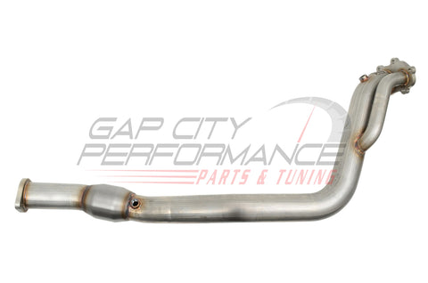 Grimmspeed Catted Downpipe (08-14 Wrx & 2008+ Sti) Brushed Stainless Steel Exhaust