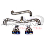 FactionFab Axle Back Exhaust w/ Burnt Tips (08-14 WRX/STI) HATCHBACK ONLY