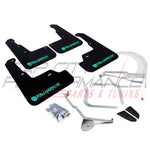 Rally Armor Ur Mudflaps Urethane (2015+ Wrx/sti) Black/ Teal Lettering Exterior